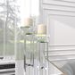 Maple and Jade 13" Glam Candle Holder with Rectangular Frame in Silver (Set of 2), , large