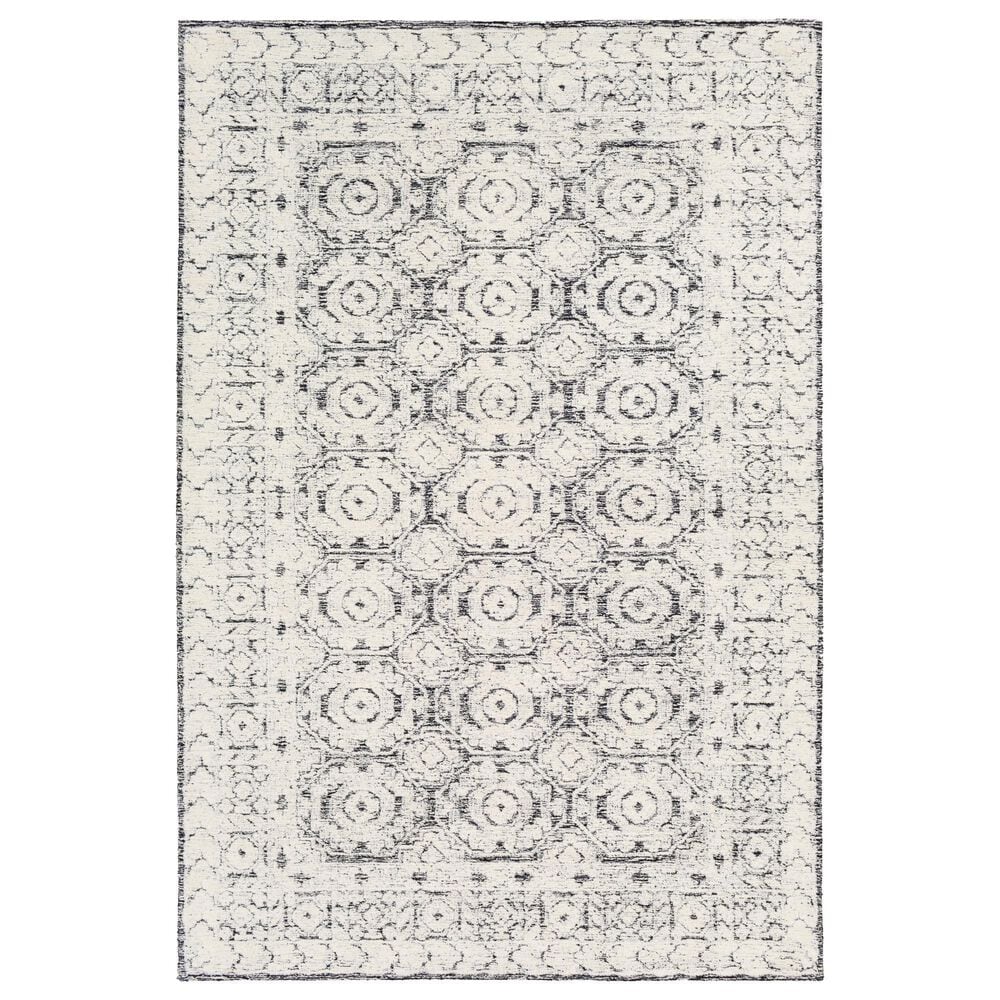 Surya Louvre Black, Ivory and Cream 9&#39; x 12&#39; Area Rug, , large