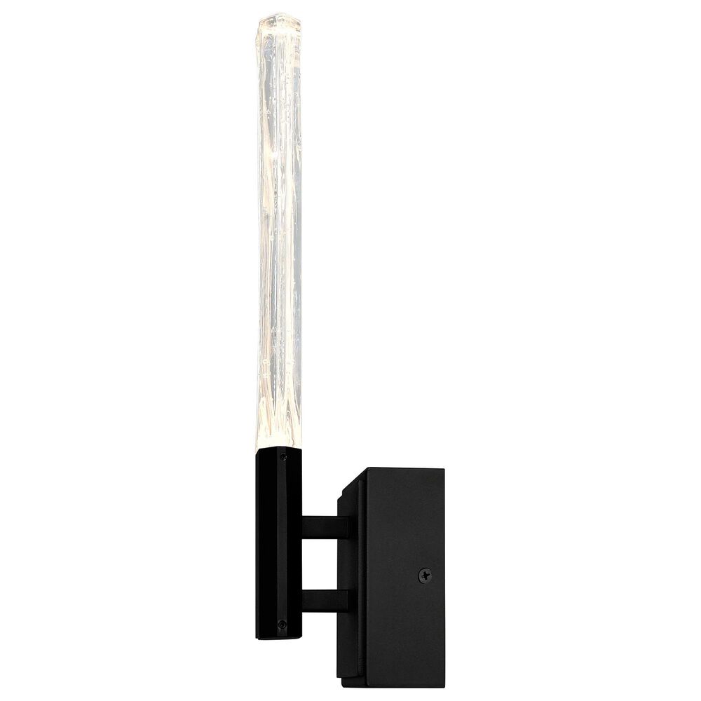 CWI Lighting Greta 5" Integrated LED Wall Light with Handcrafted Glass in Black, , large