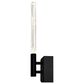 CWI Lighting Greta 5" Integrated LED Wall Light with Handcrafted Glass in Black, , large