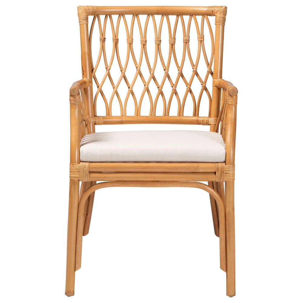 Baxton Studio Maisa Arm Chair in Neutral, , large