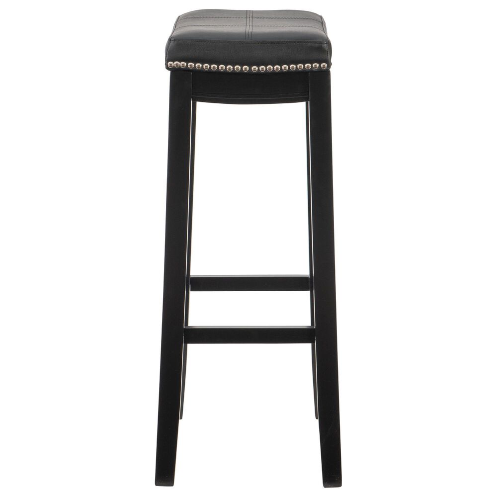 Linon Home Decor Claridge Bar Stool in Black, , large