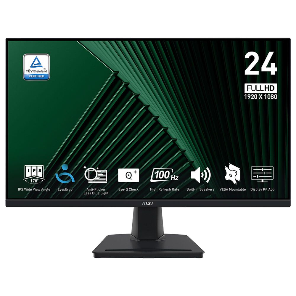 MSI 24&quot; FHD Monitor with Built-in Speakers in Black, , large