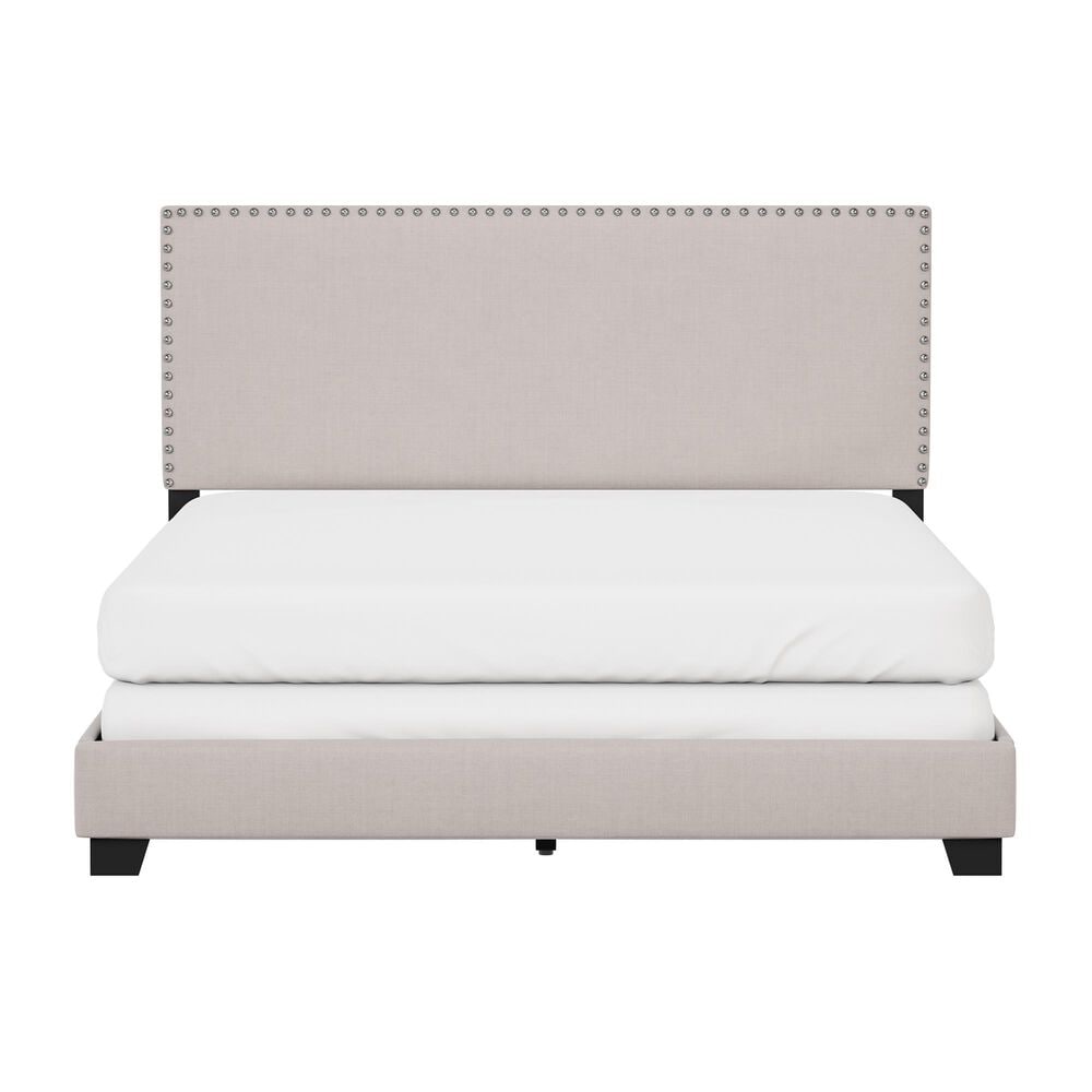 Richlands Furniture Willow Queen Upholstered Panel Bed in Gray Fog, , large