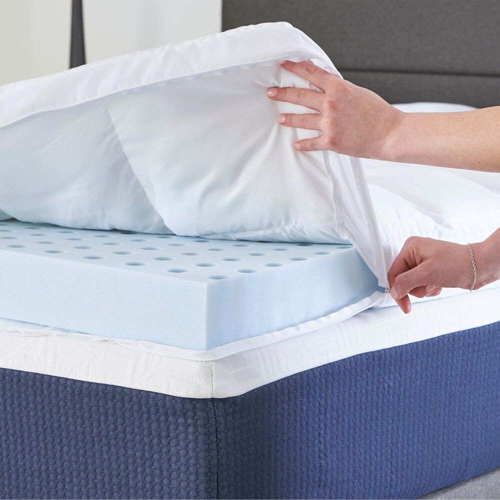 Carpenter Company 3" Foam and Fiber Queen Mattress Topper, , large