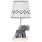 Lambs & Ivy Me and Mama Elephant Nursery Lamp in White and Gray, , large