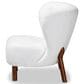 Baxton Studio Cabrera Accent Chair in White, , large
