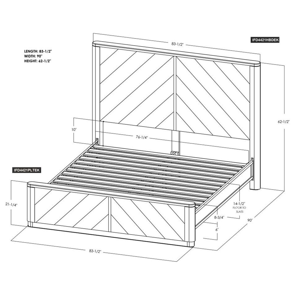 Fallridge Balam 5-Piece King Platform Bedroom Set in Black, , large