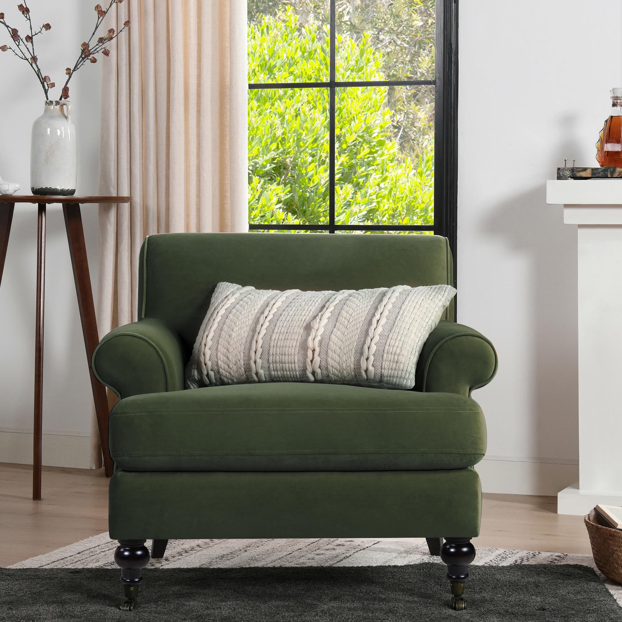 Large green chair deals