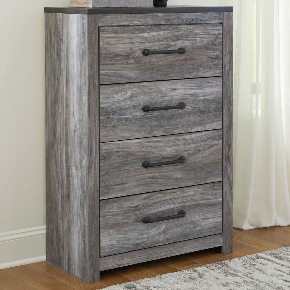 4 drawer grey dresser Ashley Bronyan 4-Drawer Chest in Dark Gray kaiia_clothing