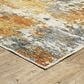 Oriental Weavers Malibu 5" x 7" Blue and Gold Area Rug, , large