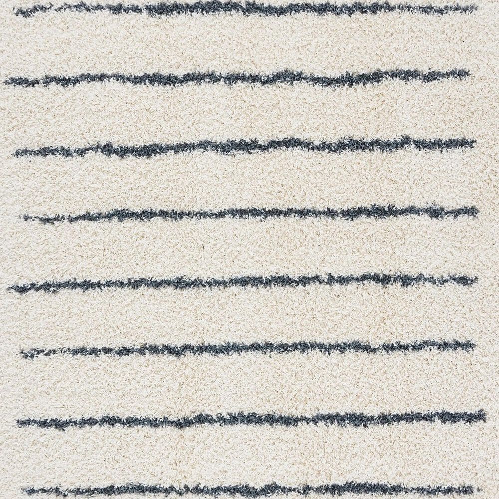 Safavieh Venus Shag VNS604B 6&#39; x 9&#39; Ivory and Dark Grey Area Rug, , large