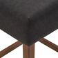 Valor Living Roscoe 26" Backless Counter Stool with Black Upholstery in Cherry, , large