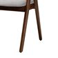 Baxton Studio Danton Arm Chair with Grey Cushion in Walnut Brown (Set of 2), , large