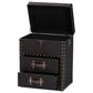 Baxton Studio Agatha 2-Drawer Storage Trunk in Black, , large