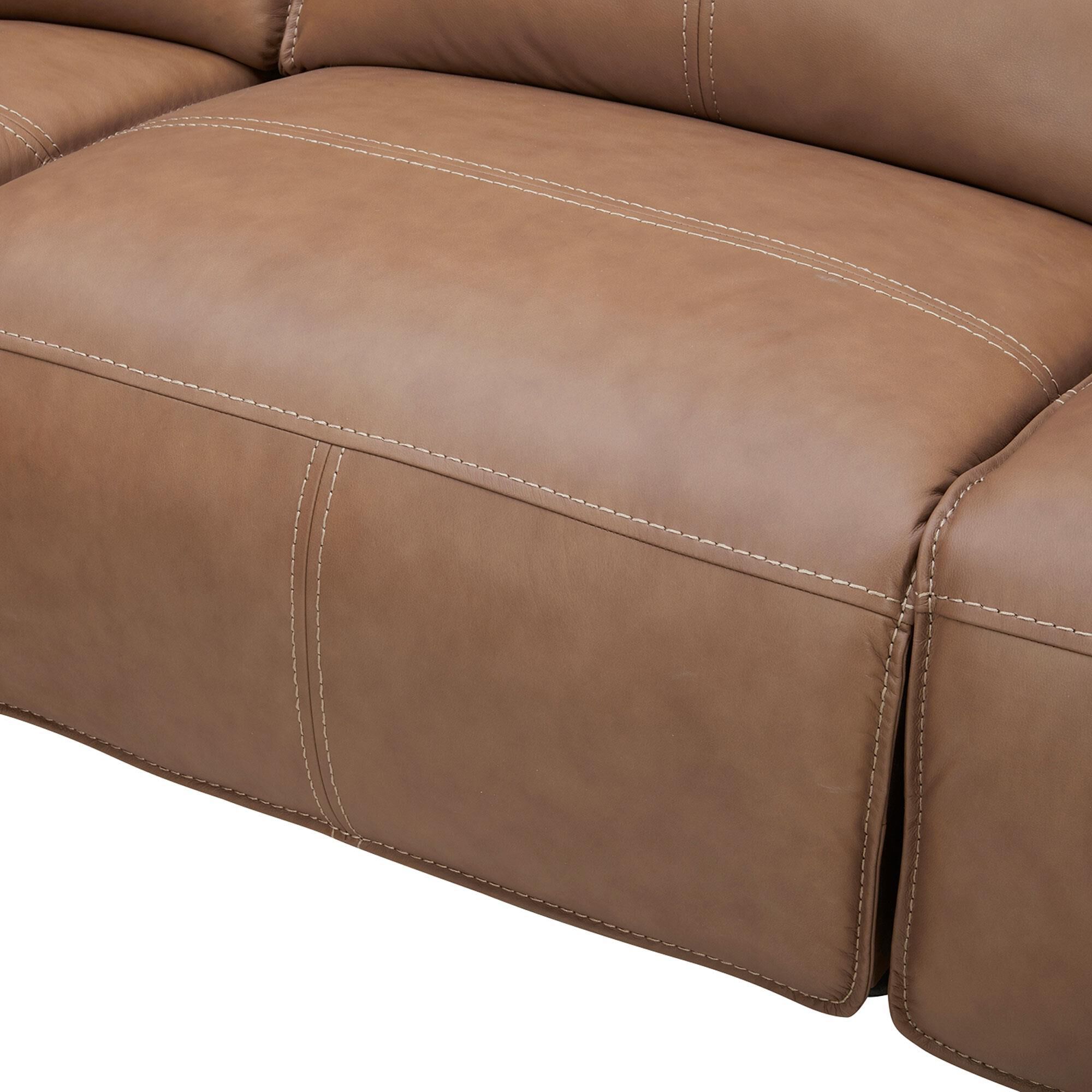 Interlochen 5-Piece Leather Power Reclining Sectional with Power