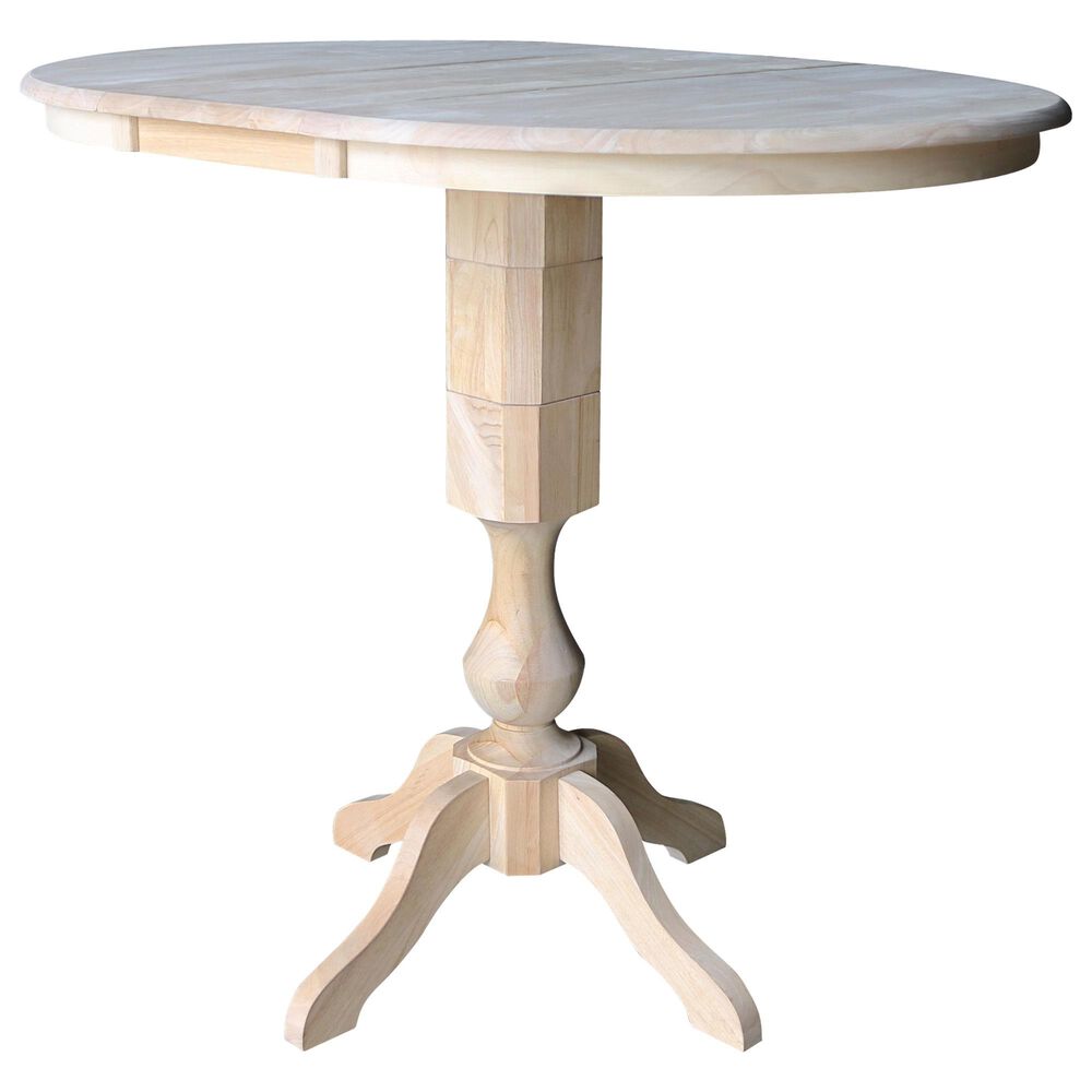 International Concepts 36&quot; Modern Farmhouse Round Dining Table in Unfinished, , large