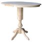 International Concepts 36" Modern Farmhouse Round Dining Table in Unfinished, , large