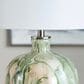 Slatehouse Waverly Table Lamp in Green, Cream and Gold, , large