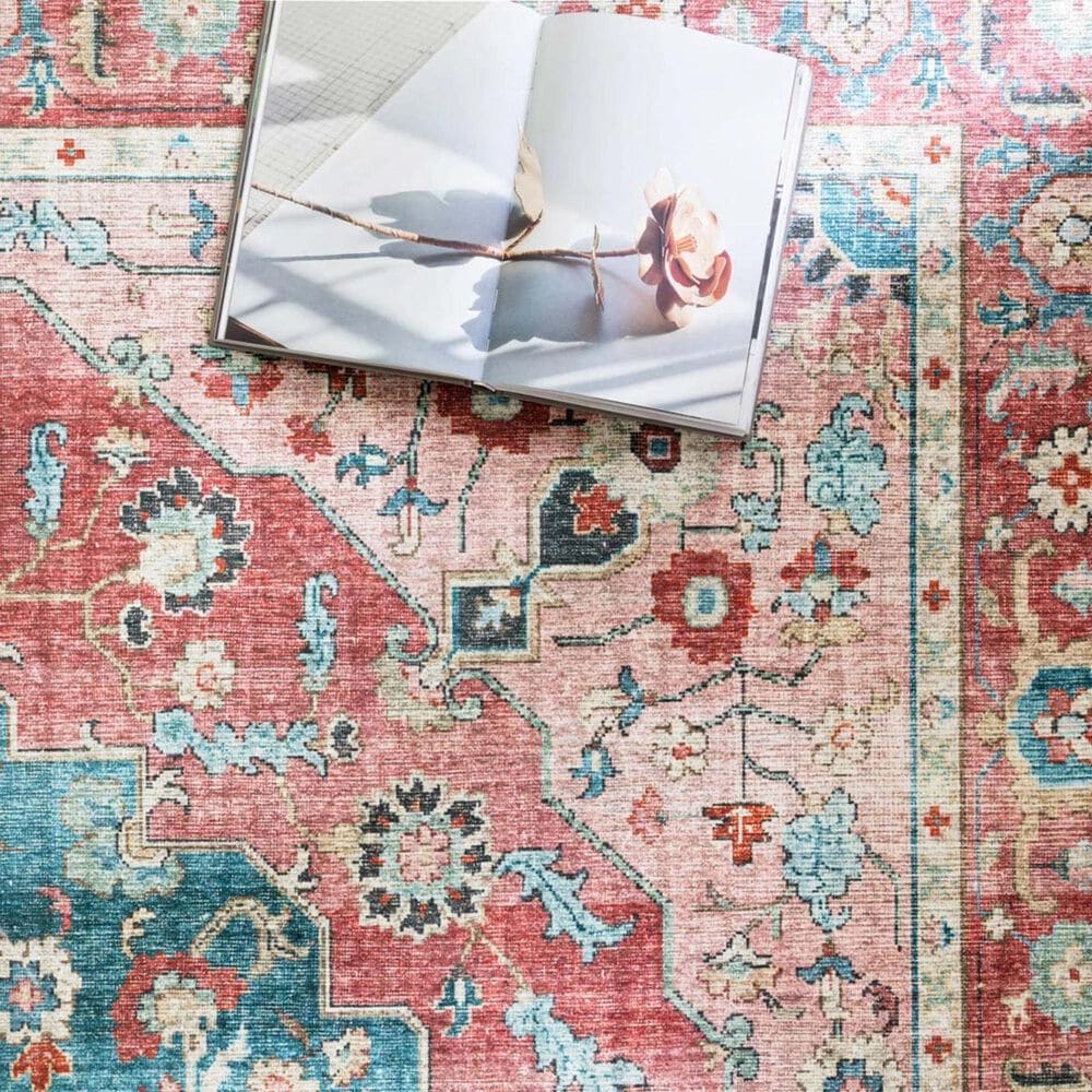 Loloi II Skye SKY-05 9&#39; x 12&#39; Brick and Ocean Area Rug, , large