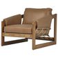 Four Hands Dustin Leather Accent Chair in Palermo Cognac, , large