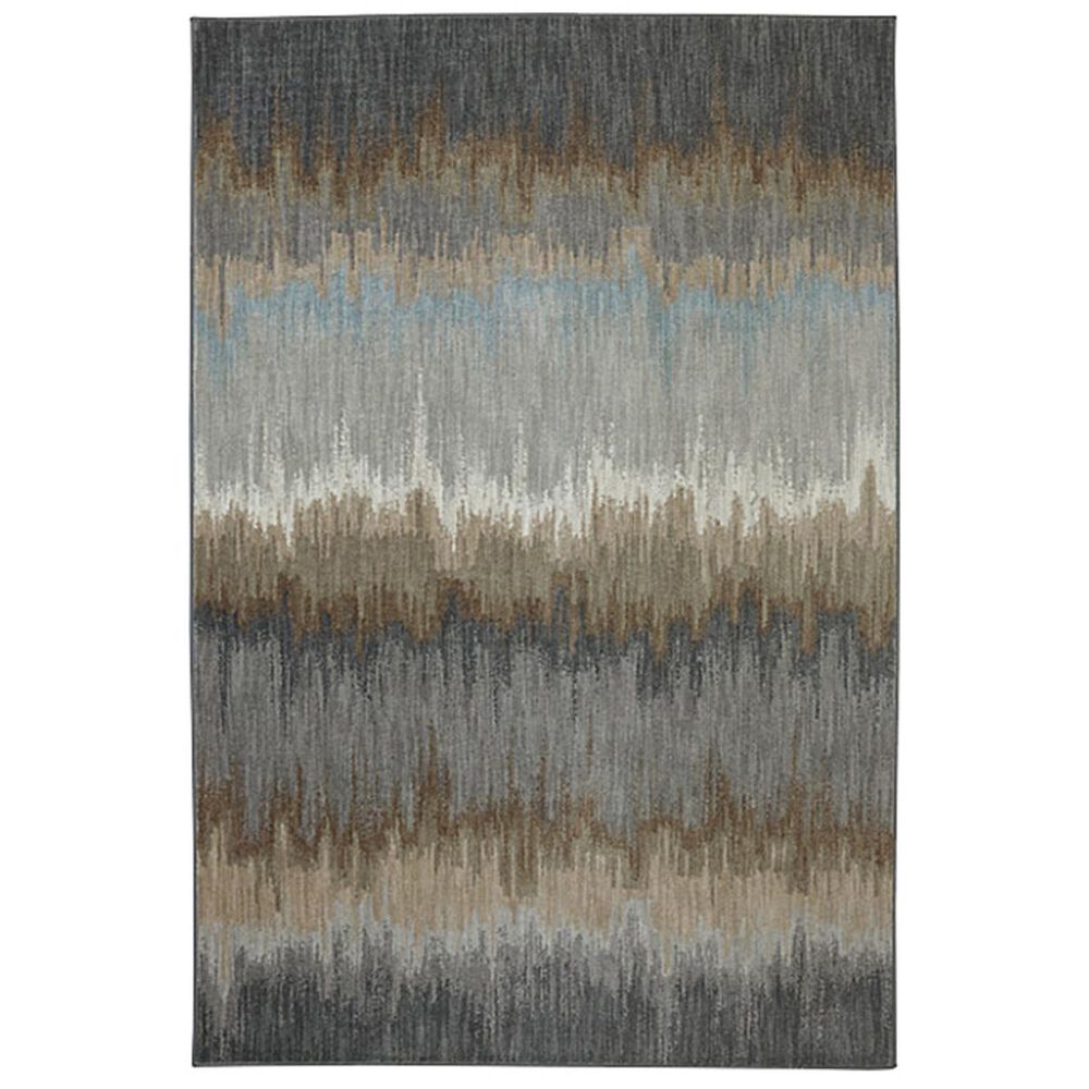 Karastan Euphoria Cashel 90261-880 6"6" x 9"6" Abyss Blue Area Rug, , large
