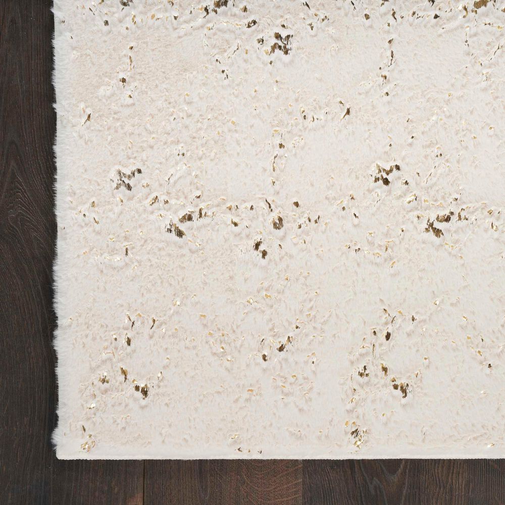 Nourison Cozy Shimmer 5&#39;3&quot; x 7&#39;3&quot; Ivory Area Rug, , large