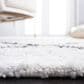 Safavieh August Shag 9" x 12" Ivory and Black Area Rug, , large