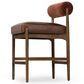 Four Hands Jazelle Counter Stool with Altair Sienna Upholstery in Tan Oak, , large