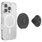 PopSockets MagSafe Circle Kick-Out PopGrip in Aluminum Radial Black, , large
