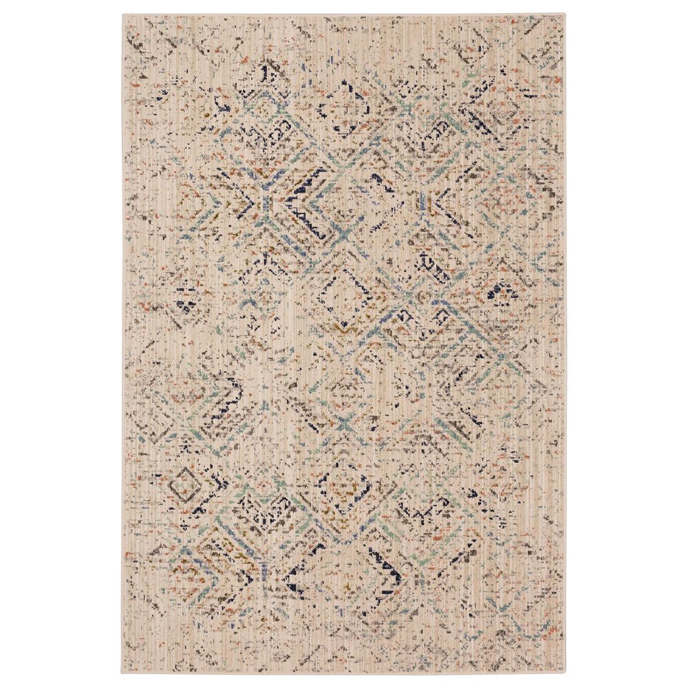 Karastan Axiom Rime 92109-70042 8" x 10" Dove Area Rug, , large