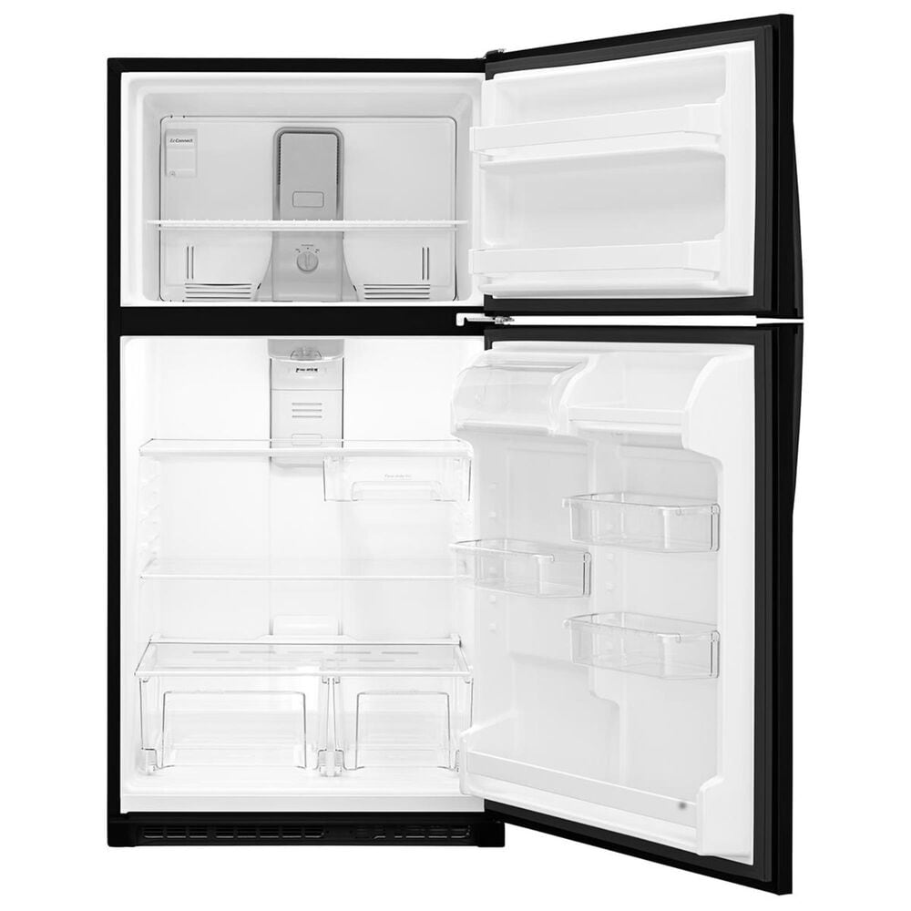 Whirlpool 20.5 Cu. Ft. Top Freezer Refrigerator in Black, , large