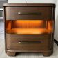 Riverside Furniture Delia Queen Panel Bed with Two Nightstands in Nouveau Walnut, , large
