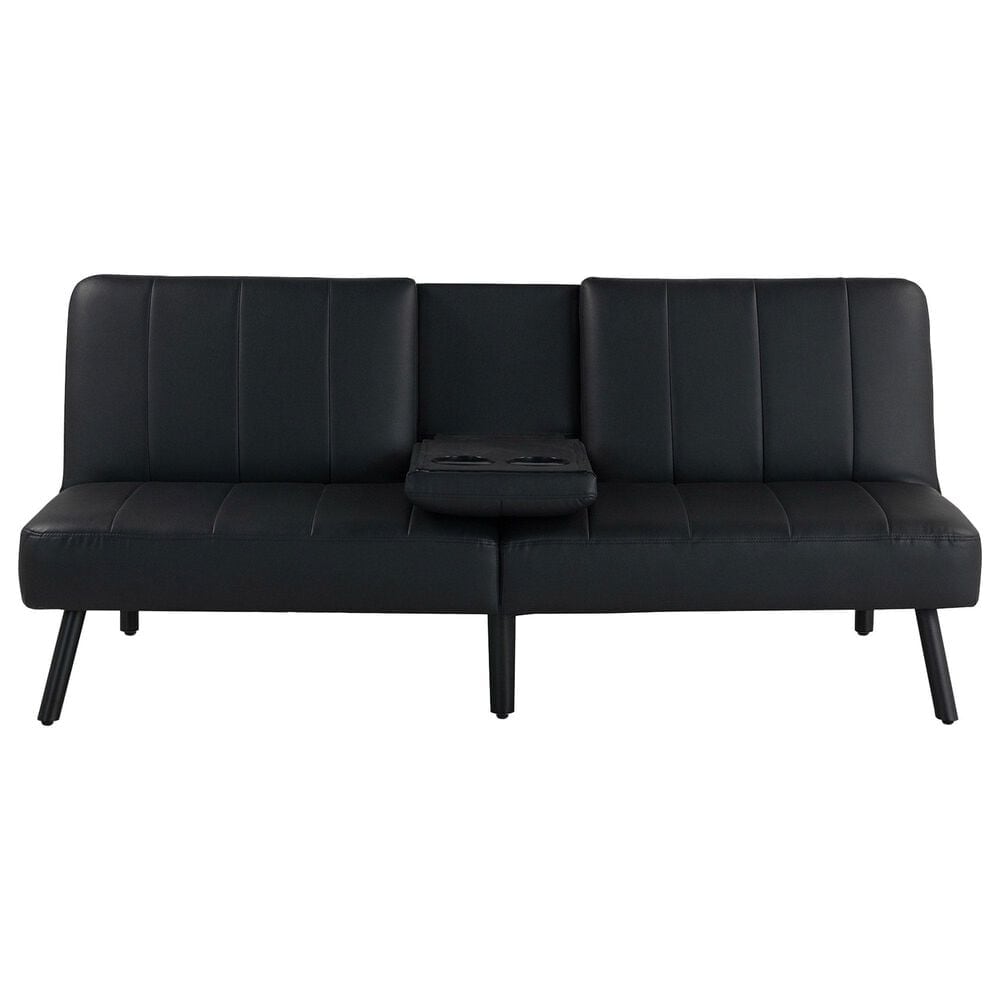 Lifestyle Solutions Cotez Convertible Sofa in Black, , large