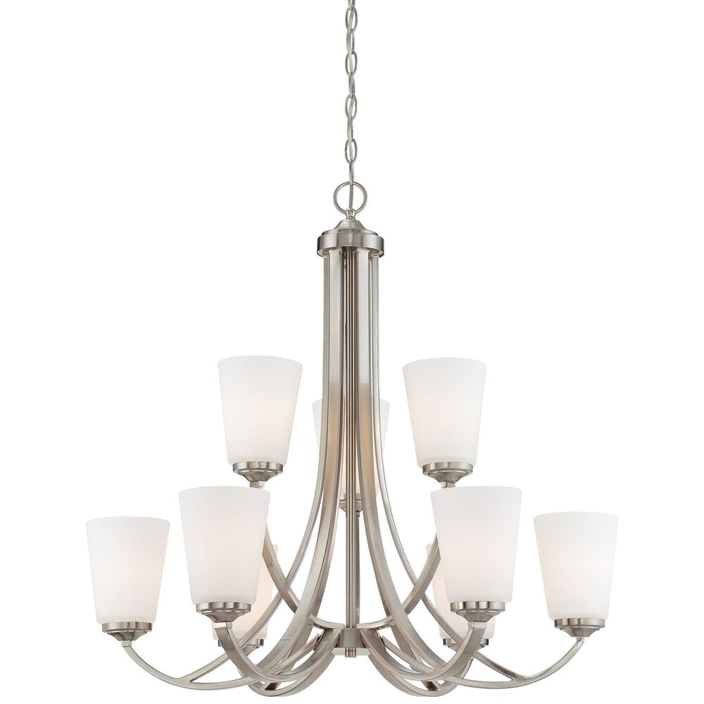 Minka-Lavery Overland Park 9-Light Chandelier in Brushed Nickel, , large