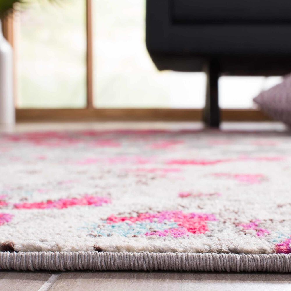 Safavieh Madison MAD425R 6&#39; x 9&#39; Grey and Red Area Rug, , large