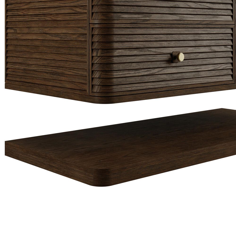 James Martin Allamari 48" Single Bathroom Vanity in Sable with 3 cm Phantome Eclos Top and Rectangular Sink, , large