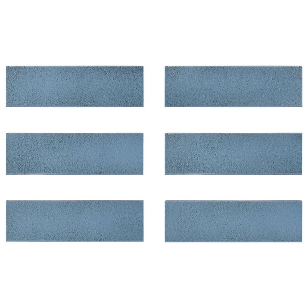 Soho Studio ColorHues Blue Steel 2" x 8" Lava Stone Tile, , large