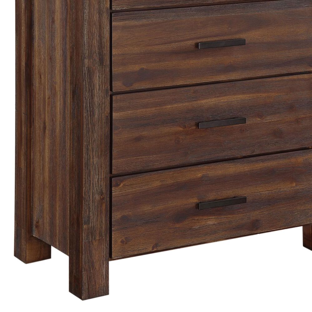 Urban Home Meadow 5-Drawer Chest in Distressed Brick Brown, , large