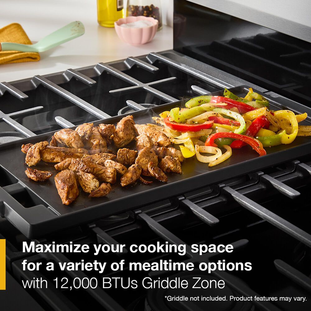 Whirlpool 30" Smart Gas Range with Air Cooking Technology in Black, , large