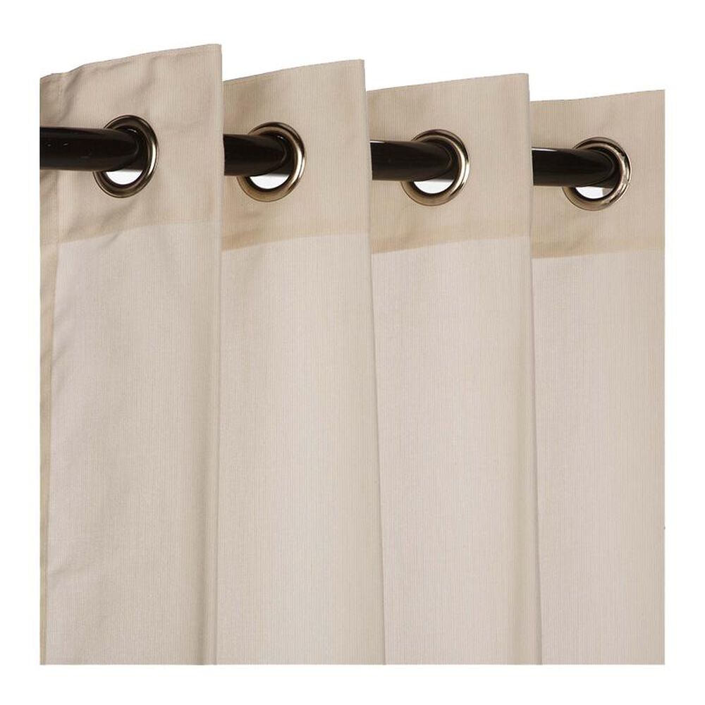 The Hammock Source Sunbrella 50" x 108" Outdoor Curtain Grommet Panel in Spectrum Eggshell, , large