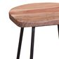 Porter Design Clement 24" Acacia Counter Stool in Natural and Black, , large
