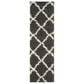 Safavieh Dallas Shag SGD257A-210 2"3" x 10" Dark Grey/Ivory Runner, , large