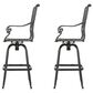 Noble House Avon Patio Barstool in Shiny Copper (Set of 2), , large
