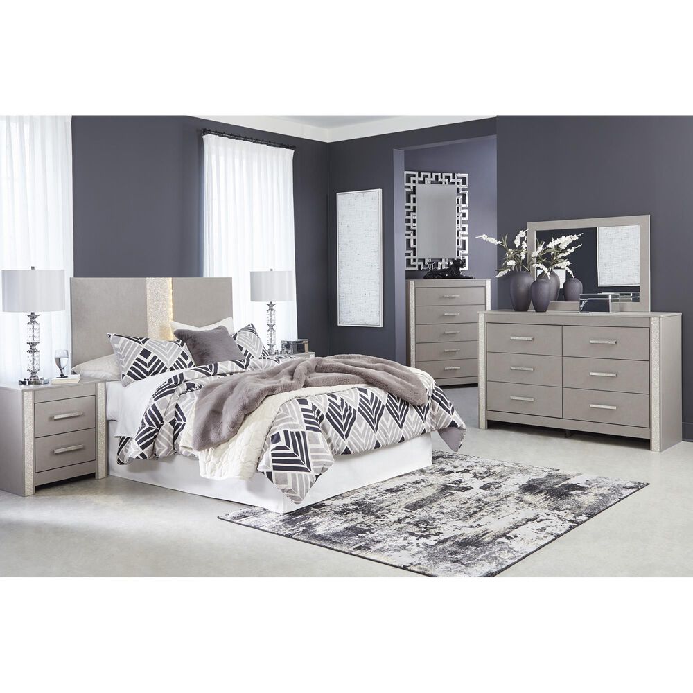 Ashley Surancha 3 Piece Full Panel Bedroom Set in Gray, , large