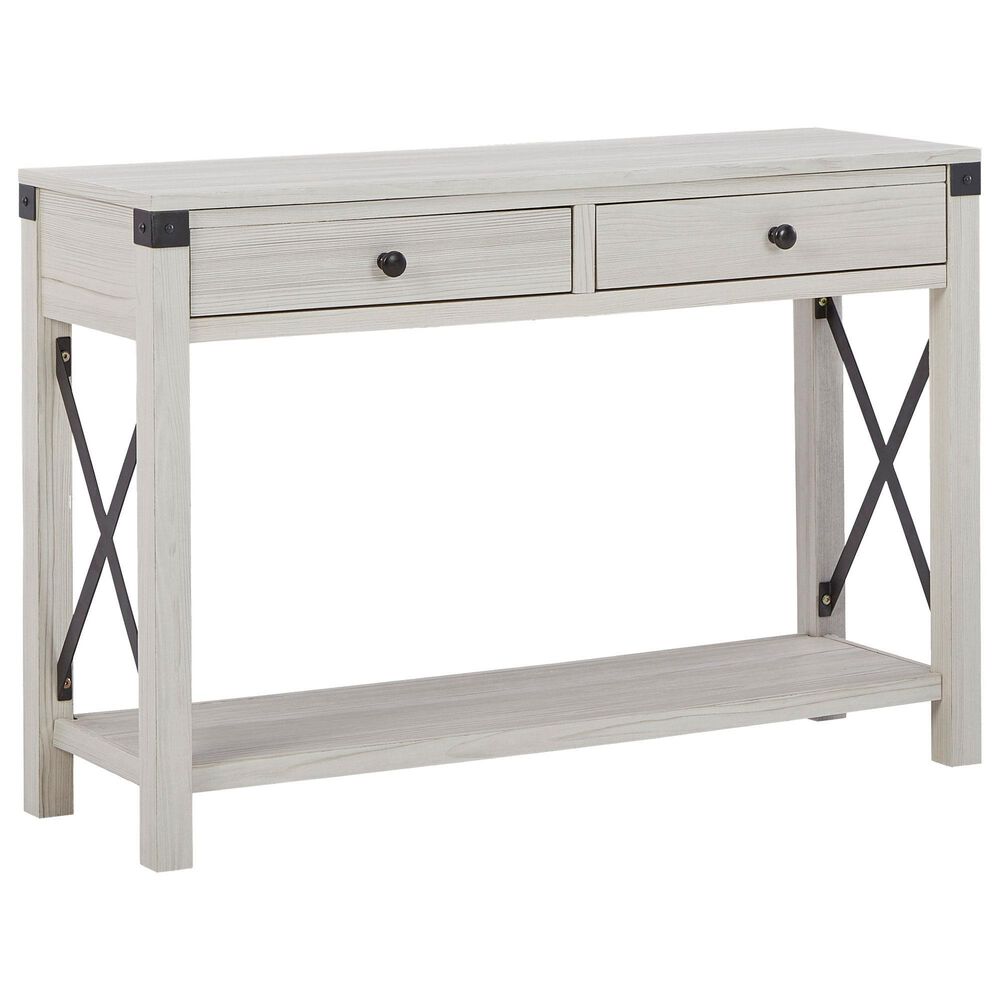Signature Design by Ashley Bayflynn Console Sofa Table in Whitewash, , large