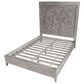 Urban Home Boho Chic Queen Platform Bed in Washed White, , large