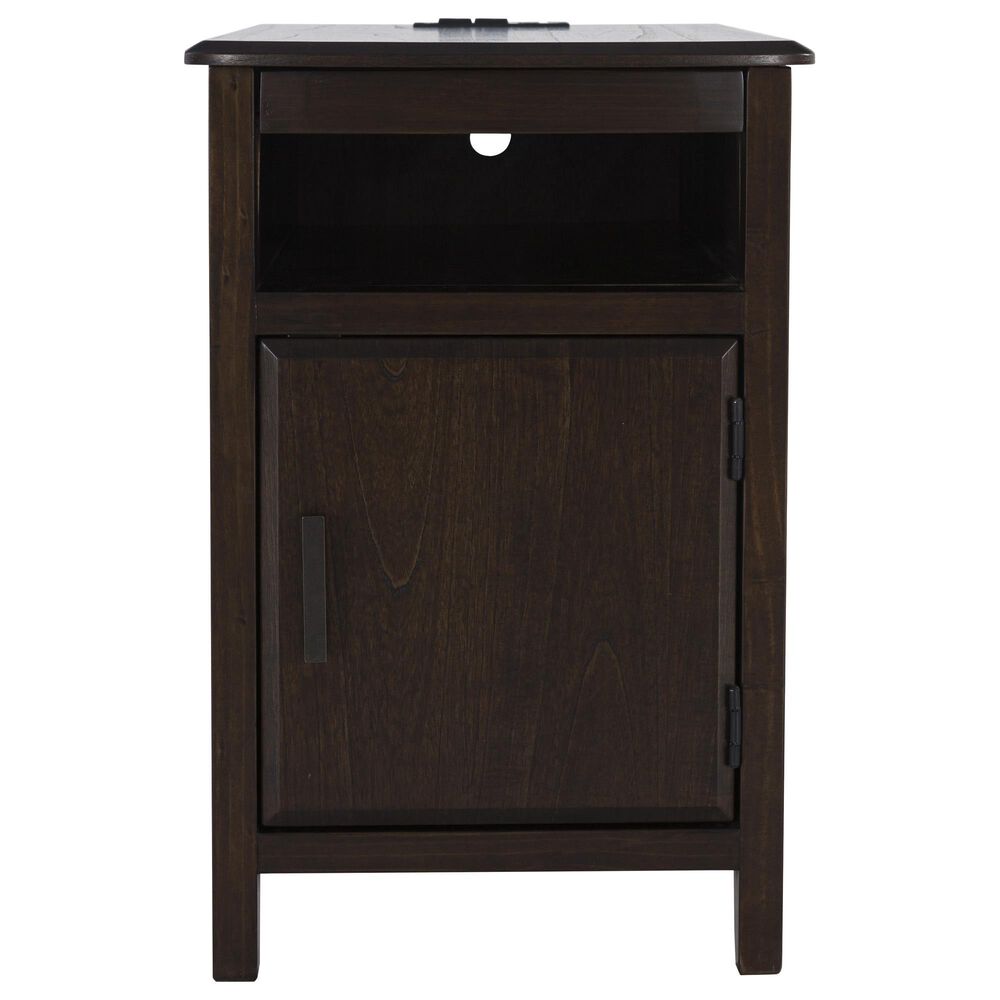 Ashley Devonsted Chairside End Table in Dark Brown, , large