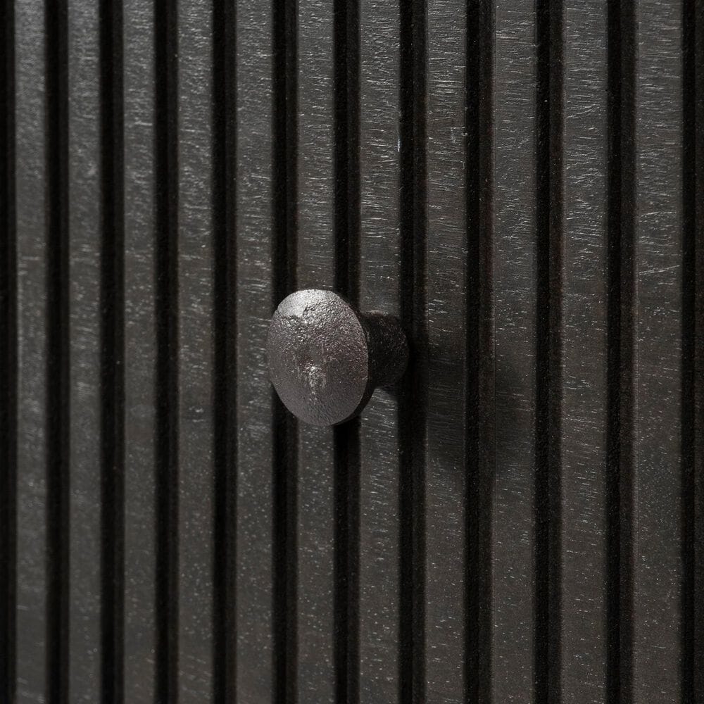 Mercana Grace 6-Drawer Sideboard in Medium Brown, Dark Brown and Matte Black, , large