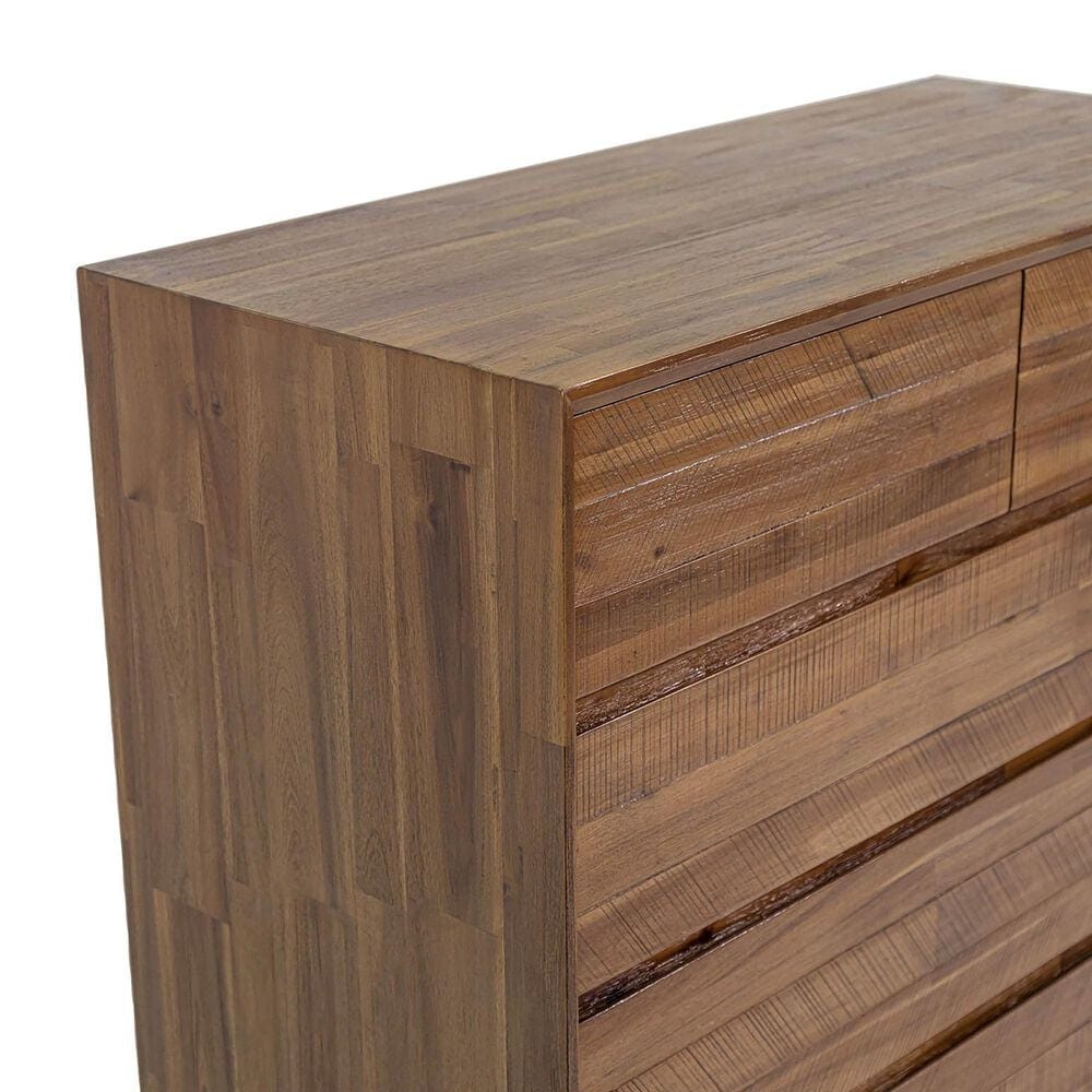 LH Imports Gia 5-Drawer Chest in Warm Pecan, , large